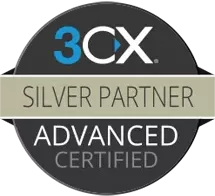 3CX Silver Partner - Advanced Certified Logo, a testament to Managed Services Australia's expertise