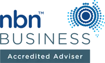 NBN Business Accredited Advisor Logo - Managed Services Australia's certification for expert advice