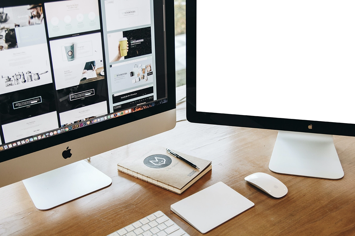 Efficient Workspace – Digital Designer’s Desk Digital_designer_desk_dual_screens_Managed_Services_Australia