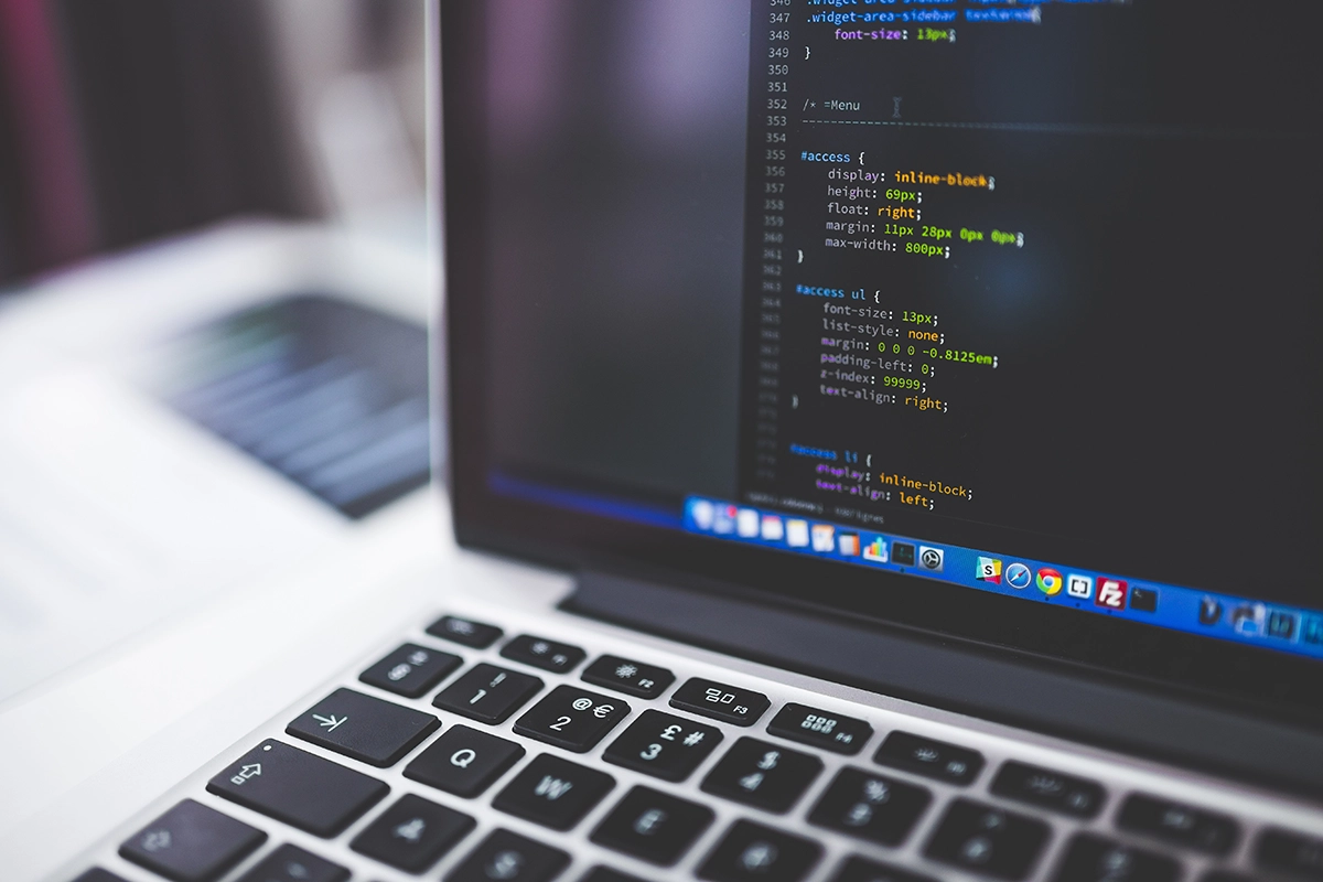 Digital Innovation – Working on CSS Code CSS_code_on_laptop_screen_Managed_Services_Australia