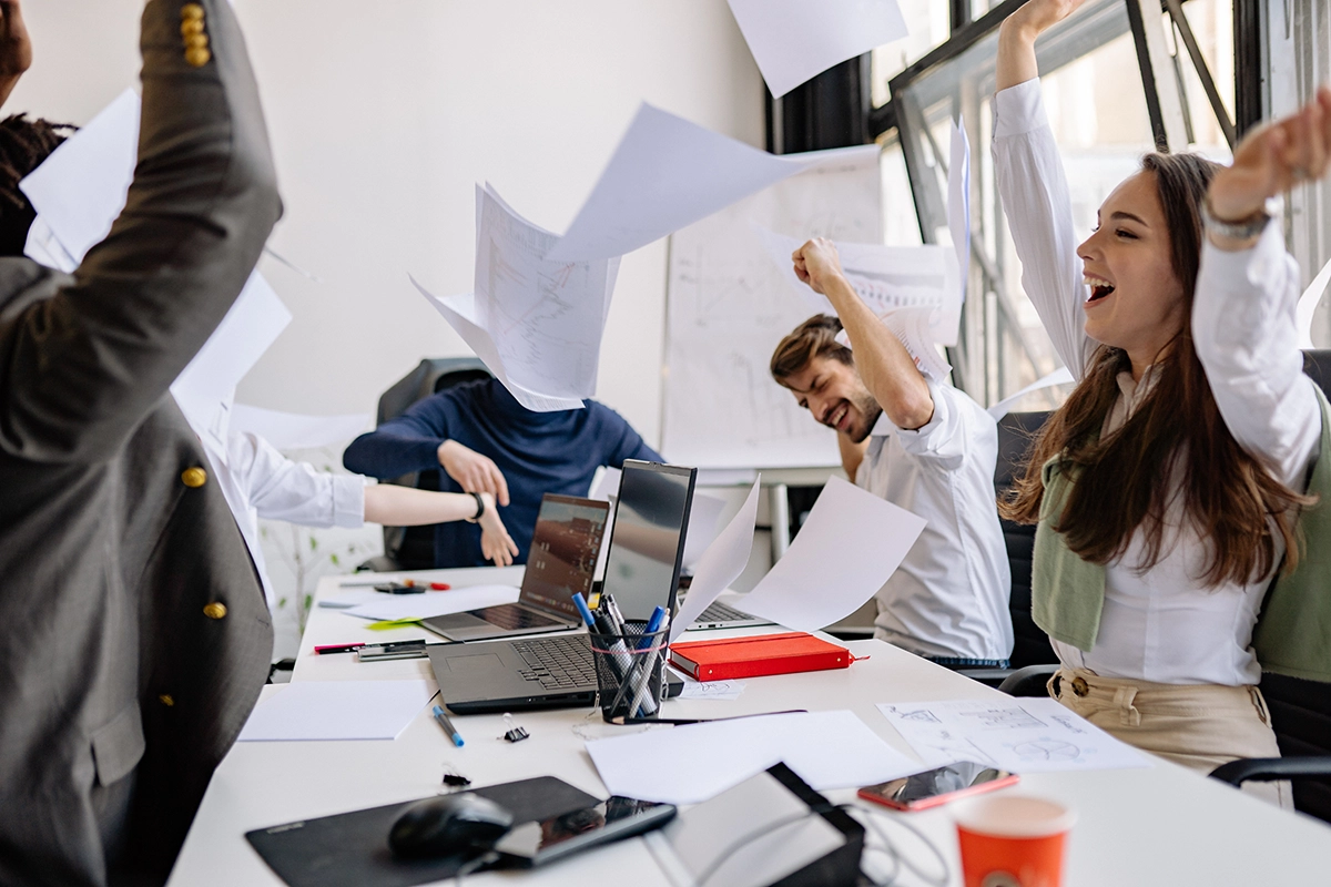 Celebrating Success – Lawyers at a Law Firm Enjoying System Upgrade Lawyers_celebrating_successful_system_upgrade_Managed_Services_Australia